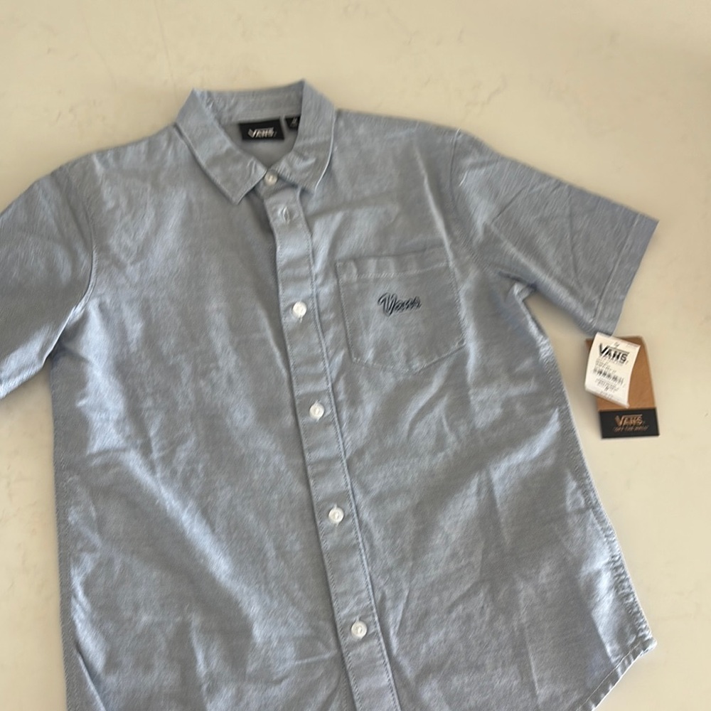 Vans Sky Blue Casual Button Down Shirt